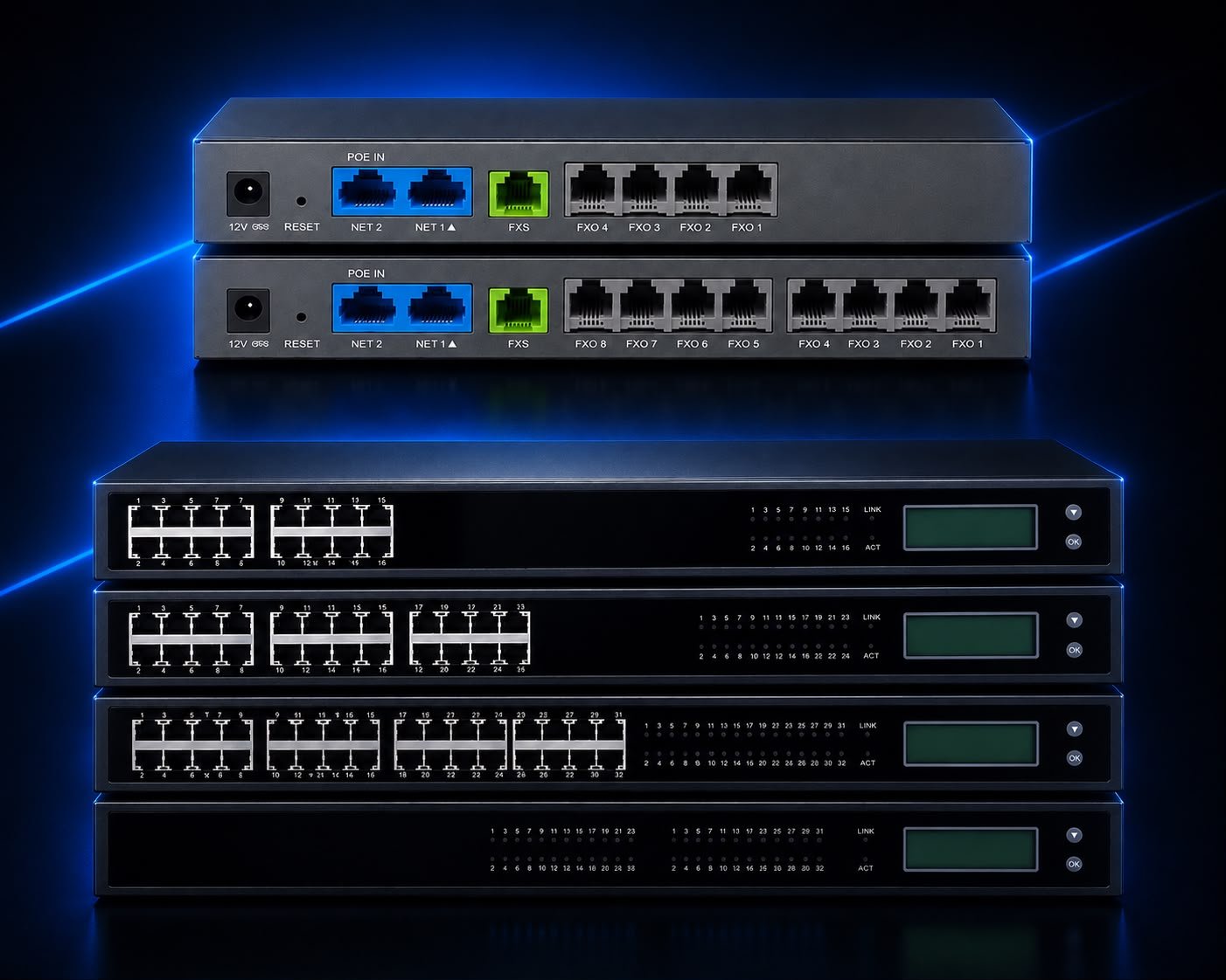 VoIP Gateways (FXO/FXS/PRI)